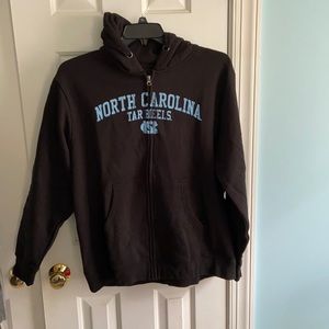 Carolina Tar Heels zip up hoodie.
